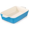 MALACASA 4.4 QT Baking Dish, 9x13 Large Casserole Dish for