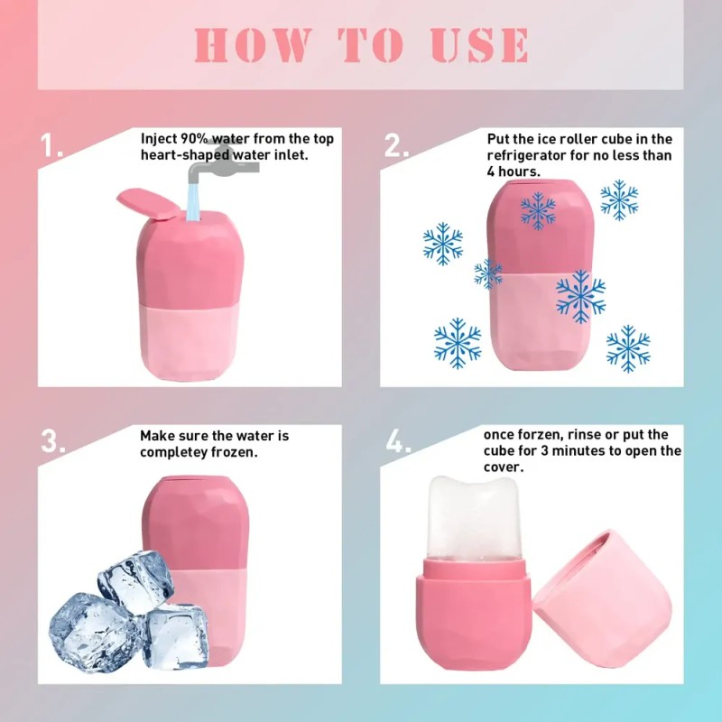 Set Ice Roller Y Gua Sha Vanalia Para Rostro, Ojos