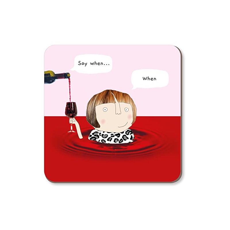 Rosie Made A Thing Wine Say When Coaster