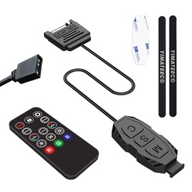 YIMATEECO ARGB Controller, 5 V 3-Pin ARGB Controller, Built-in Light Mode, SATA Power Supply with 14 Key RGB Wireless Remote Control for Motherboards without 5 V, DIY Fan, Light Strips