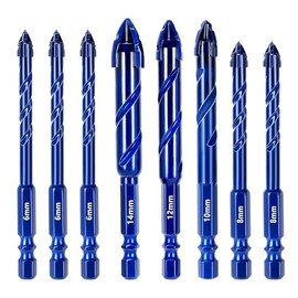 NEWTACNA 8 Pcs Masonry Drill Bit Set