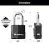 Master Lock Black Outdoor Key Lock, Heavy Duty Weather Resistant