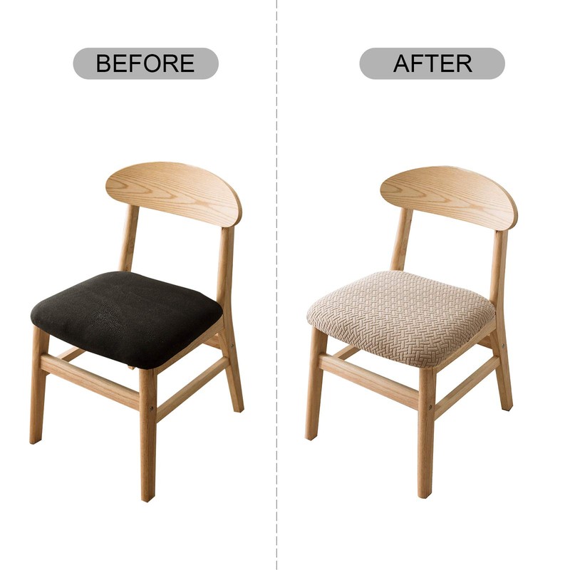 Genina Seat Covers for Dining Room Chair Seat Slipcovers Kitchen