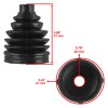 Caltric 2 Front Axle Inner Outer CV Boot Kit for