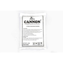 ARUNA CANNON Chemical, Expansive Mortar, Demolition Grout 11 Lb. (5 kg) [Type 2 (50°F to 77°F)], Professional-Grade Soundless Stone Cracking Powder for Rock Breaking, Concrete Cutting, Excavating