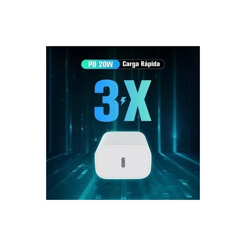 Eco R. Combo Set Cargador Celular Carga Rápida Cubo +