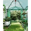 8x6 FT Portable Pops-Up Greenhouse for Indoor/Outdoor Use, Durable PE