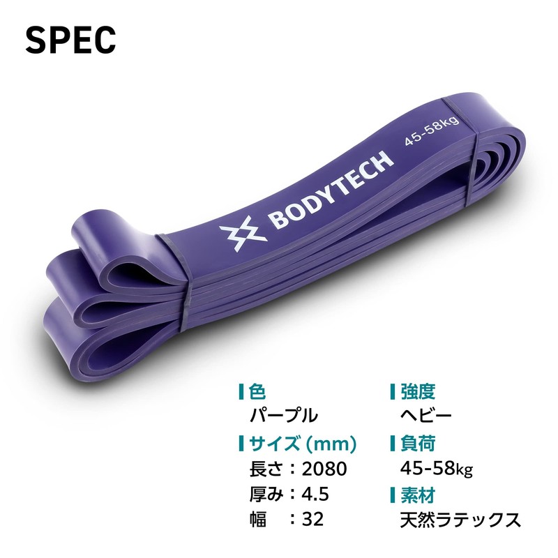 Bodytech BTS22CM025 Power Band Load 199.2 - 128.7 lbs (45