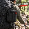 MOLLE Tactical First Aid & Survival Kit with Folding Shovel,