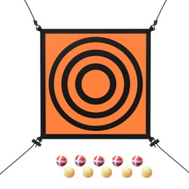 jumpfly Trampoline Dart Board Game Accessories, Fits 8 FT/10 FT/12 FT/14 FT Recreational Trampolines Toss Game with 10 Sticky Balls - Trampoline Dartboards Indoor Outdoor Party Games for Kids