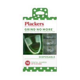 Plackers Plackers Grind No More Night Guard, BPA Free, One Size Fits All, 10 Count (Pack of 1)