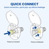 Gloppers All-Metal RV Exterior Spray Port Hook-Up Connector, Quick Connect