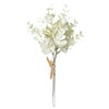 Asuka Artificial Flower Mini Eucalyptus Bunch, Cream Green, Total Length: