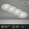 BRILONER Leuchten - 4er Set Einbauleuchten Decke LED, Einbaulampen ultraflach,