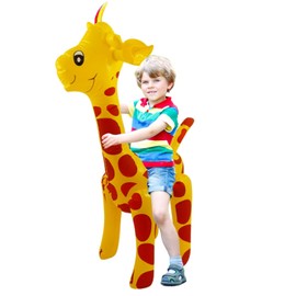 Lizzy Inflatable Pool Fun Beach Reusable Blow Up Animal Toy Fancy Dress Photo Prop Summer Birthday Party Decorations for Adults Kids