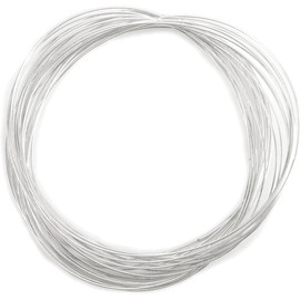Beadalon Memory Wire Oval Bracelet Silver Plated - 21 Gauge, 161 Inches (0.35-Ounce) - Make 23 Clasp-Free Bracelets - USA Made
