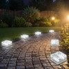 dojune Solar Powered LED Acrylic Lights,Waterproof In-Ground Landscape Path Lights