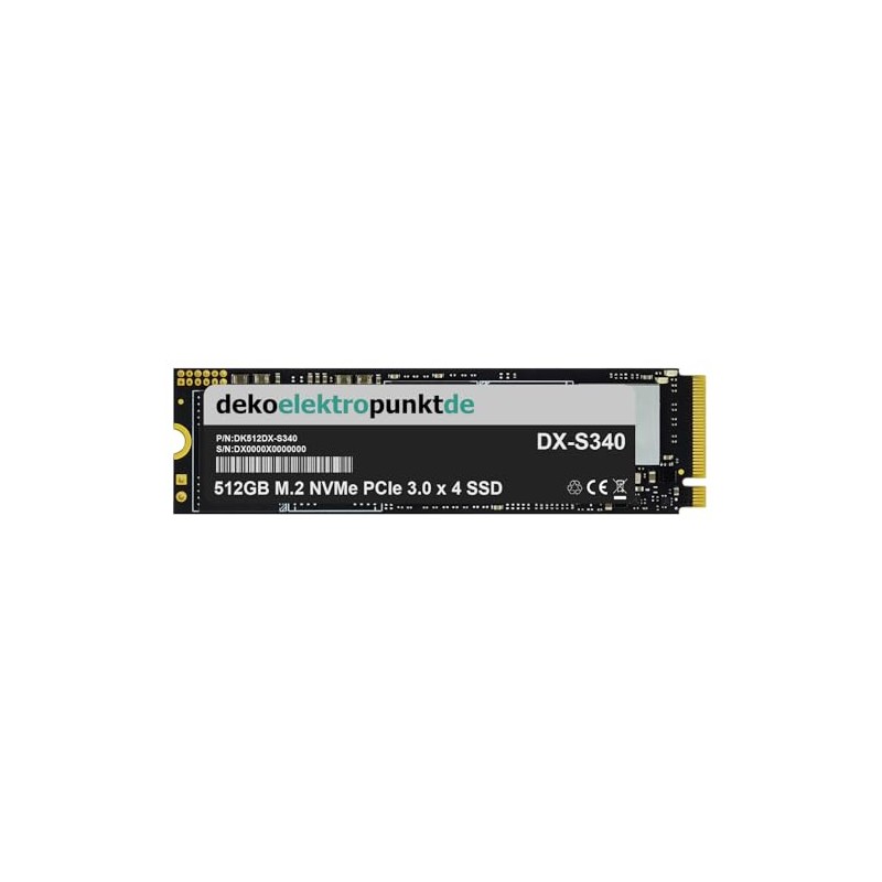 dekoelektropunktde 512GB M.2 NVMe Gen3 SSD Festplatte passend für Lenovo