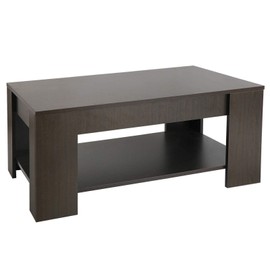 Coffee Table Lift Top w/Hidden Compartment Storage Shelf Modern Home Furniture Brown by Azaleahome