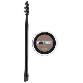 Maybelline New York Tattoostudio Brow Pomade Long Lasting, Buildable, Eyebrow Makeup, Soft Brown, 0.106 Ounce