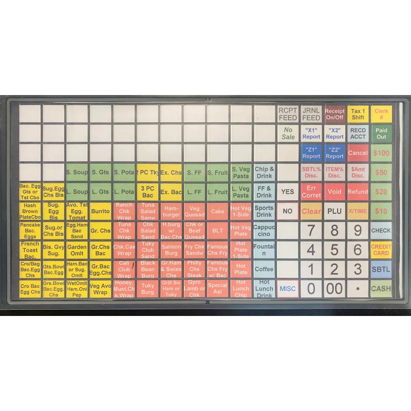 SAM4S ER 5200M, SPS 520FT, 530FT, SER 7000 Flat Keyboard