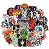 Stickers de Rock 50 Calcomanias Impermeables Diferentes