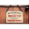 schilderkreis24 Tin Sign Funny Saying "Mein Opa sagte immer." Decorative