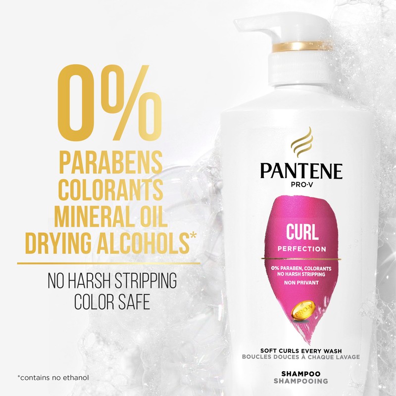 PANTENE PRO-V Curl Perfection Shampoo,17.9oz/530mL