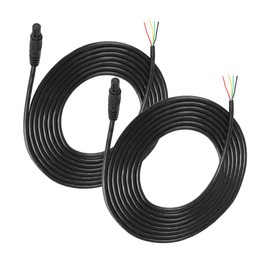 MEIRIYFA 5 Pin Dash Cam Cable Rear Camera Wire Pigtail Cable, 5 Pin Female Bare Wire Open End Rear View Backup Camera Extension Cord for Pick-up, Trucks, RV, SUV, Bus - 2Pack, 2.5M