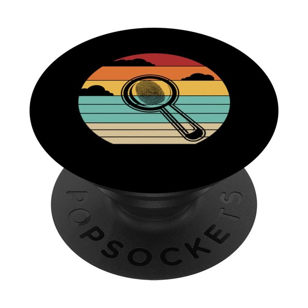 Retro Science Psychology DNA Profiler Forensic Scientist PopSockets Swappable PopGrip