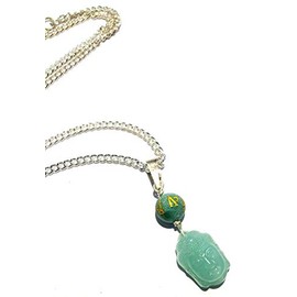 crystalmiracle Green Aventurine Buddha Necklace Healing Fashion Accessory Women Men Gift Positive Energy Peace Wellness Meditation Handcrafted