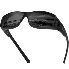 DUCO Fit Over Sunglasses for Men and Women Polarized UV400 Protection Wrap Around Driving Oversized Shades DC8968