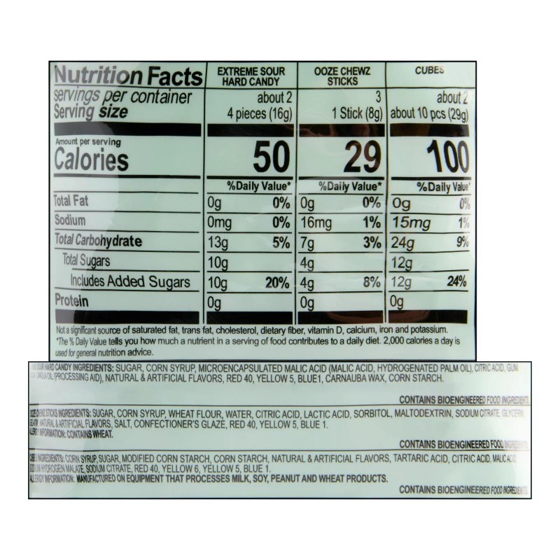 Warheads Assorted Sour Candy Holiday Tree Box