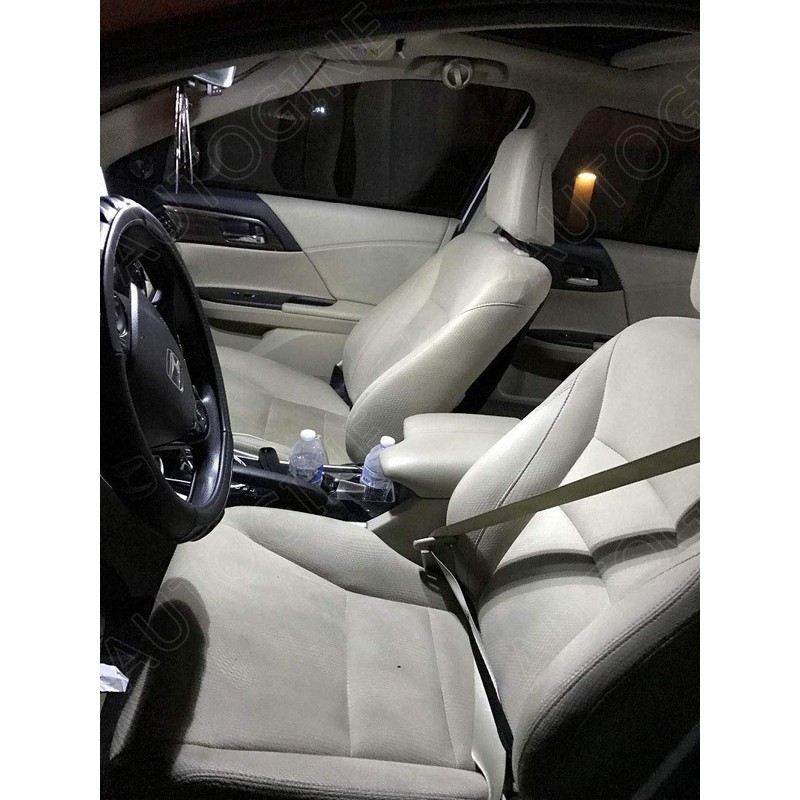 AUTOGINE 14 Piece White LED Interior Lights Kit for Honda