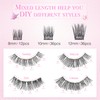 EMEDA Eyelash Clusters, 10 mm, DIY Individual Eyelashes, Eyelash Extensions,