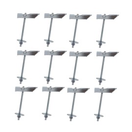 DOJA Industrial | Hook Tilt Dowel M6 Made of Steel | Pack 12 | Tilt Anchor for Attaching Elements to a Hollow Wall or Ceiling | Wall Mount for Attaching Fans Among Other Things.