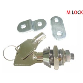 M LOCK Lot of 5 Tubular Cam Lock 3/8"  can be adjust to 5/8" cam lock 1 key pull KA
