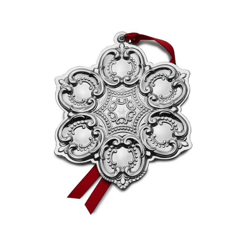 Wallace 2023 Sterling Grande Baroque Snowflake Ornament, 26th Edition