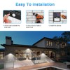 Solar Lights Outdoor [6Pack/3Modes], Solar Security Lights Solar Motion Sensor