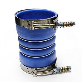 4" X 6" Silicone Charge Air Cooler Hump Hose with T-Bolt Clamps Turbo, Air Intake and Intercooler CAC Hose Kit for Semi Trucks