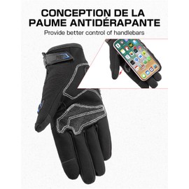 KEMIMOTO KEMIMOTO Motorbike Gloves Men Women, Touchscreen Motorcycle Gloves, Summer Breathable Motorbike Gloves for Motocross, MTB Riding, Road Racing, Climbing