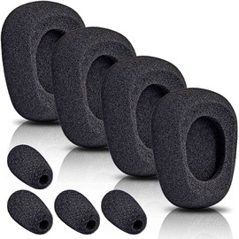TRANSTEK B550-XT Kit Replacement Ear Pads Cushion Mic Foam Compatible with B550-XT B550XT B450-XT Headset I B550 XT Accessories