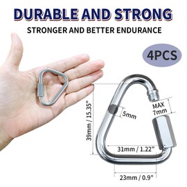 Triangle Quick Links Stainless Steel 4 Pieces 4 x 5 cm