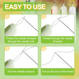 Pack of 8 Seam Ripper, 2-in-1 Seam Ripper, Separator for Seams, Seam Ripper, Professional Sewing Accessories, Sewing Trimming Scissors, Threading, Needle with Scissors, Marker, Ruler, Positioning