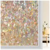 rabbitgoo Window Privacy Film Rainbow Film Decorative Window Sticker, 3D
