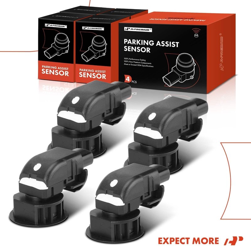 A-Premium 4-PC Reverse Backup Parking Assist Sensor Compatible with Select