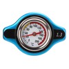 Aluminum Alloy Radiator Cap Temperature Gauge Leakproof Universal Car (Little