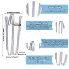 Blulu Pleat Hooks Stainless Steel Curtain Pleat Hooks Drapery Hook