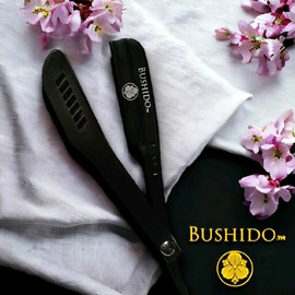 bushido pinch top changeable blade straight razor with close shave ergonomic  Comfort handle design. made from Japanese steel. Quick and easy disassembling for easy cleaning and disinfecting. - Color: black