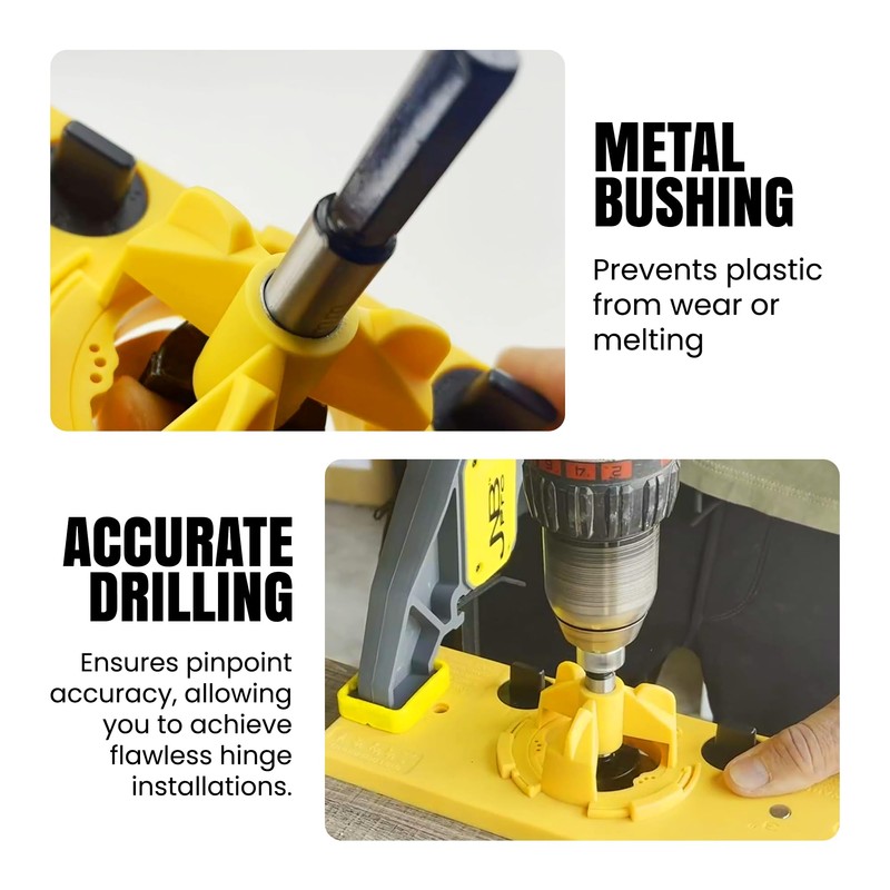 JNB Pro Concealed Hinge Jig Kit with 35mm Carbide Drill